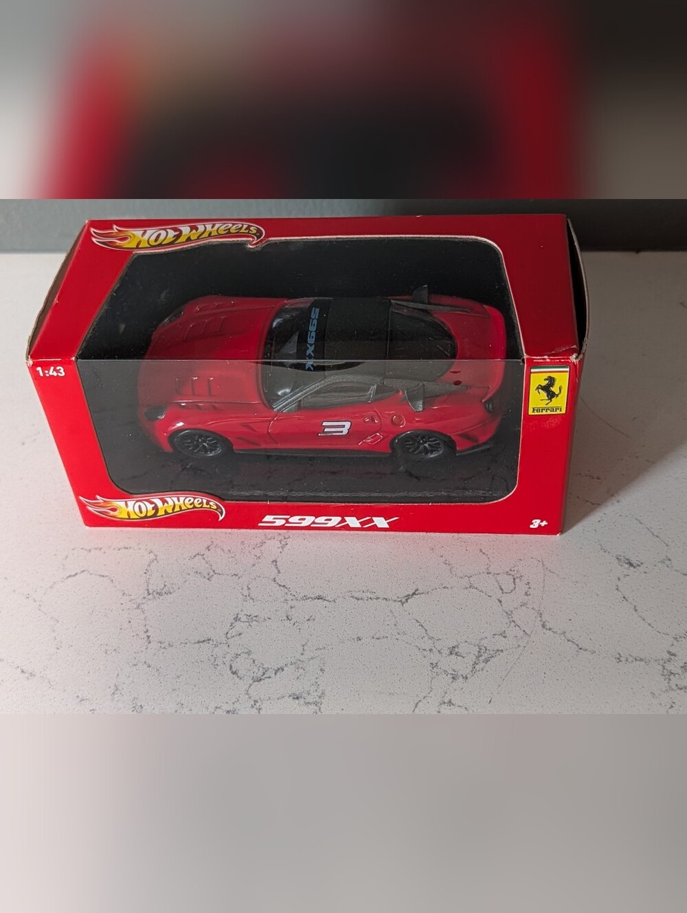 Mattel Hot Wheels Original Ferrari 599XX Red Hot Wheels Die-Cast Car, Brand New